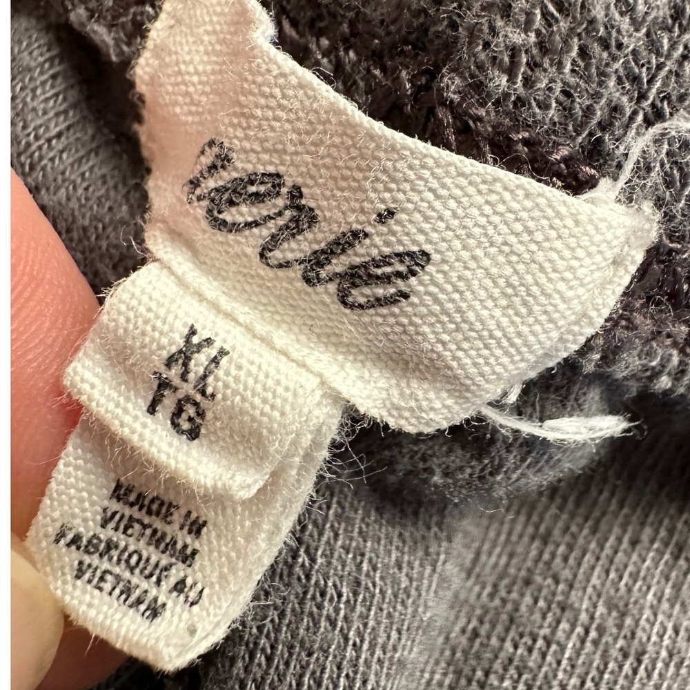 Aerie Charcoal Grey Cargo Jogger Sweatpants XL Drawstring Elastic Waist Lounge - Picture 3 of 10